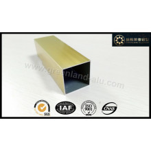 Aluminium-Tube-Profil mit elektrophoretischer Goldfarbe